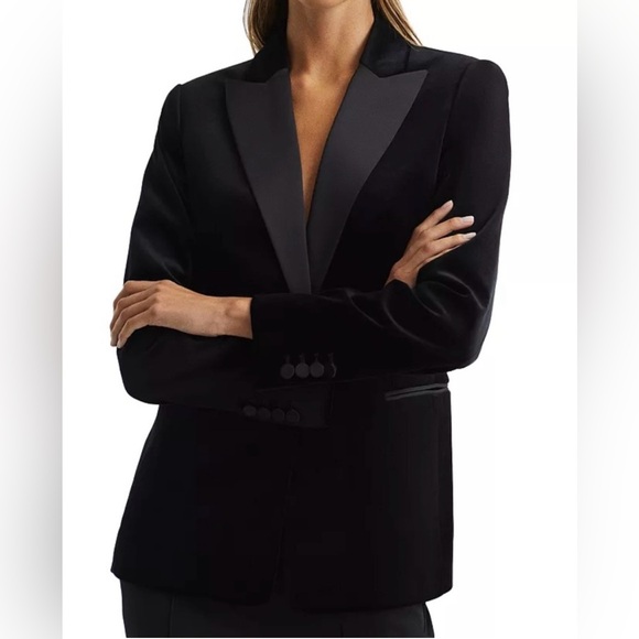 Reiss Velvet Blazer - Picture 3 of 11